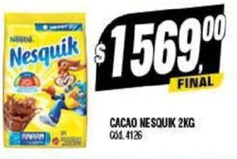 Supermercados Yaguar Cacao Nesquik 2 kg. oferta