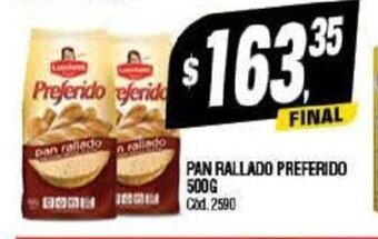 Supermercados Yaguar Pan Rallado Preferido 500 g oferta