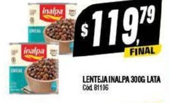 Supermercados Yaguar Lenteja Inalpa 300g lata oferta