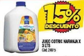 Supermercados Yaguar Jugo Cotric Naranja x 3 Lts oferta
