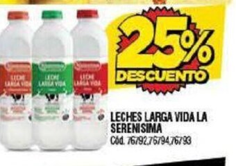 Supermercados Yaguar Leches Larga Vida La Serenisima oferta