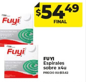 Supermayorista Vital Fuyi Espirales Sobre x 4u oferta