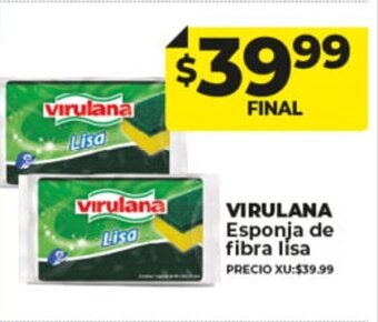 Supermayorista Vital Virulana Esponja De Fibra Lisa oferta