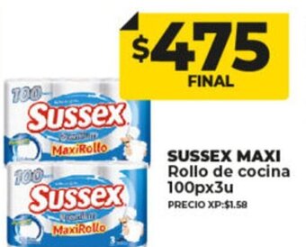 Supermayorista Vital Sussex Maxi Rollo de cocina 100px3u oferta