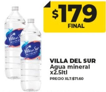 Supermayorista Vital Villa Del Sur Agua mineral x 2.5lt. oferta