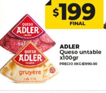 Supermayorista Vital Adler Queso untable x 100gr. oferta