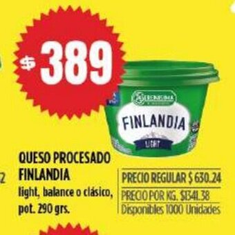 Supermercados Vea Queso Procesado Finlandia oferta