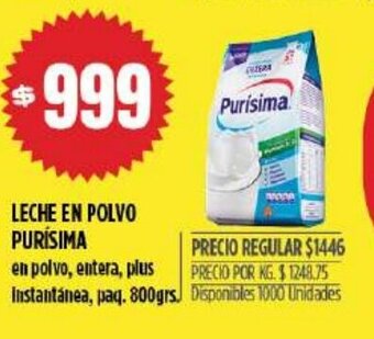 Supermercados Vea Leche En Polvo Purísima oferta