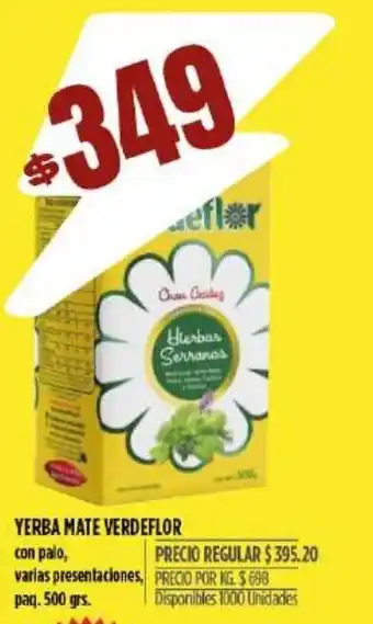 Supermercados Vea Yerba Mate Verdeflor oferta