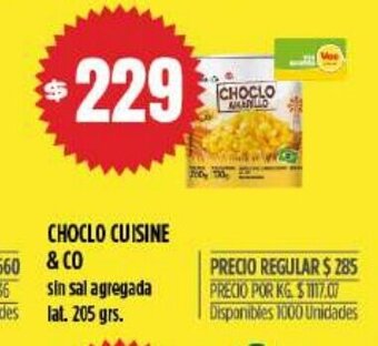 Supermercados Vea Choclo Cuisine & Co oferta