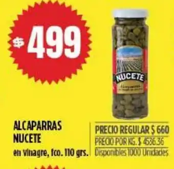 Supermercados Vea Alcaparras Nucete oferta
