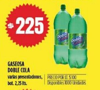 Supermercados Vea Gaseosa Doble Cola oferta