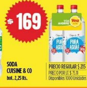 Supermercados Vea Soda Cuisine & Co oferta