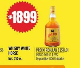 Supermercados Vea Whisky White Horse oferta