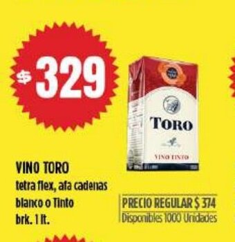Supermercados Vea Vino Toro oferta