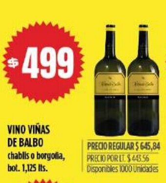 Supermercados Vea Vino Viñas De Balbo oferta