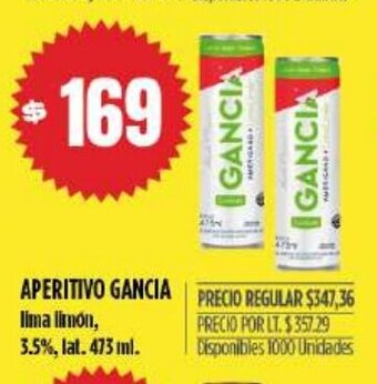 Supermercados Vea Aperitivo Gancia oferta