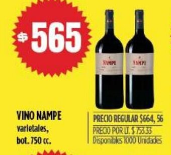 Supermercados Vea Vino Nampe oferta