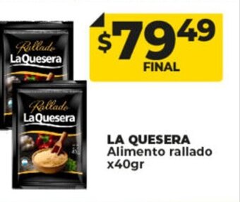 Supermayorista Vital La Quesera Alimento Rallado x 40gr oferta