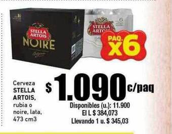 Cooperativa Obrera Cerveza stella artois oferta