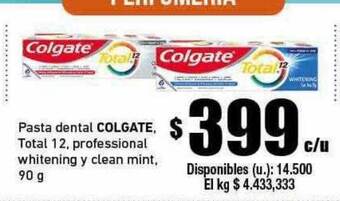 Cooperativa Obrera Pasta dental colgate oferta