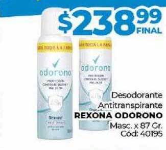 Diarco Desodorante antitranspirante rexona odorono oferta