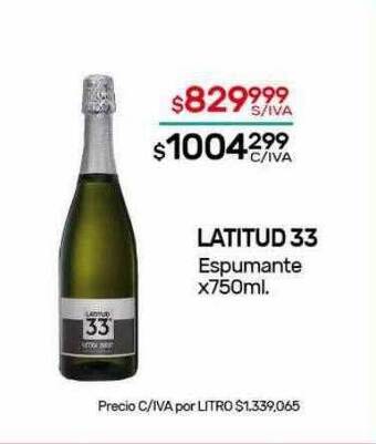 Nini Mayorista Latitud 33 espumante oferta