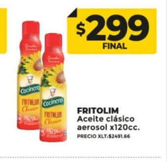 Supermayorista Vital Fritolim Aceite Clásico Aerosol x 120cc oferta