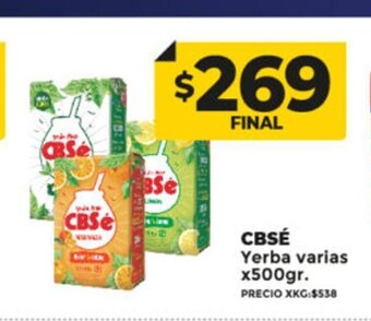 Supermayorista Vital CBSÉ Yerba Varias x 500gr oferta