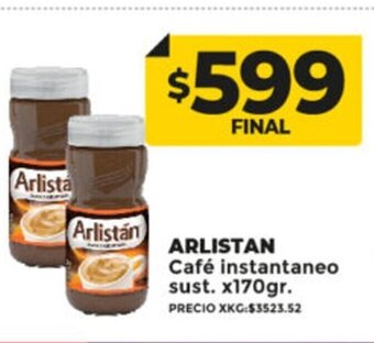 Supermayorista Vital Arlistan Café Instantaneo Sust. x 170gr oferta