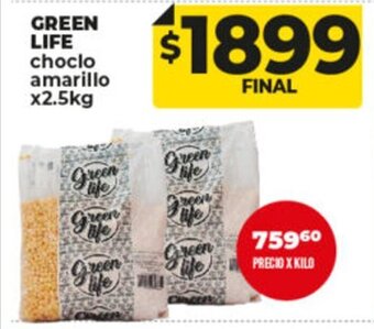 Supermayorista Vital Green Life Choclo Amarillo x 2.5kg oferta