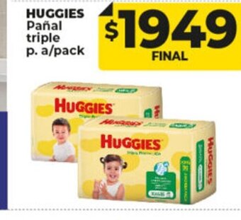 Supermayorista Vital Huggies Pañal Triple p. a/pack oferta