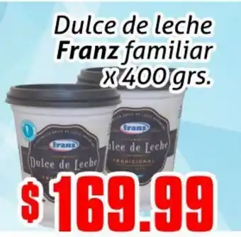 Gomez Pardo Dulce de Leche Franz Familiar x 400grs oferta