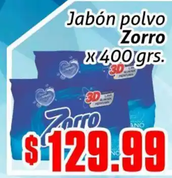 Gomez Pardo Jabón Polvo Zorro x 400grs oferta