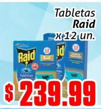 Gomez Pardo Tabletas Raid x 12un. oferta