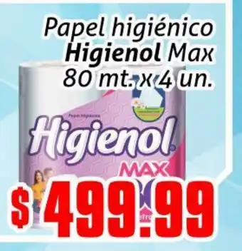 Gomez Pardo Papel Higiénico Higienol Max 80mt. x 4un. oferta