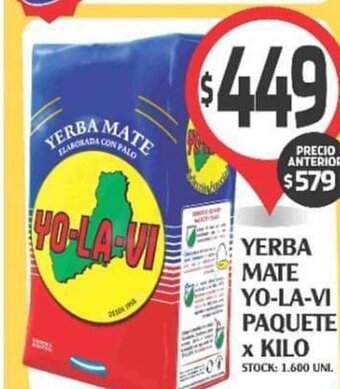 Supermercados Malambo Yerba Mate Yo-La-Vi Paquete x Kilo oferta