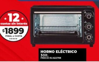 Supermayorista Vital Horno Eléctrico 30lt oferta