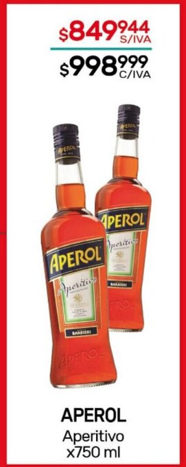 Nini Mayorista Aperol Aperitivo x 750ml oferta