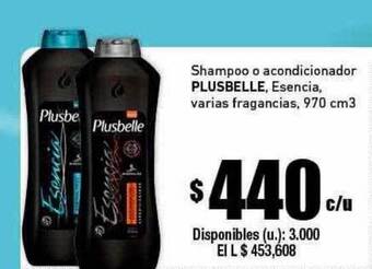 Cooperativa Obrera Shampoo o acondicionador plusbelle oferta