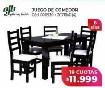 Naldo Lombardi Juego de comedor gjb oferta