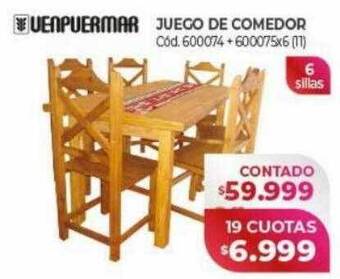 Naldo Lombardi Venpuermar juego de comedor oferta