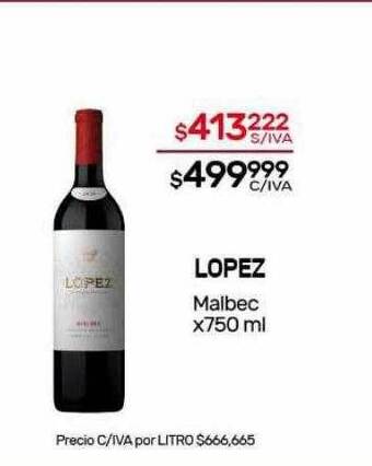 Nini Mayorista Lopez malbec oferta