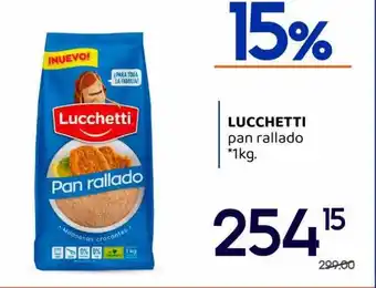 Supermercados Monarca Lucchetti pan rallado oferta