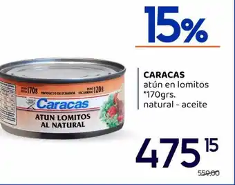 Caracas atún en lomitos