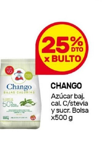 Nini Mayorista Chango Azúcar Baj. Cal. c/stevia y Sucr. Bolsa x 500g oferta