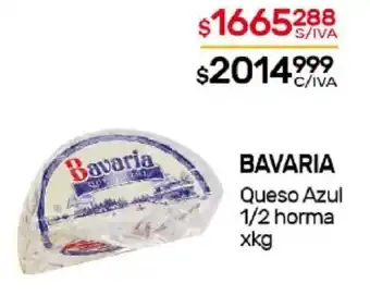 Nini Mayorista Bavaria Queso Azul 1/2 Horma x kg oferta