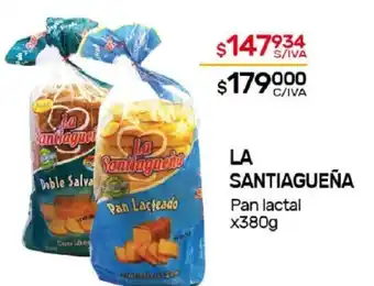 Nini Mayorista La Santiagueña Pan Lactal x 380g oferta