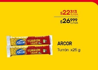 Nini Mayorista Arcor Turrón x 25g oferta