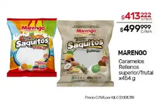 Nini Mayorista Marengo caramelos Rellenos Superior/Frutal x 454g oferta